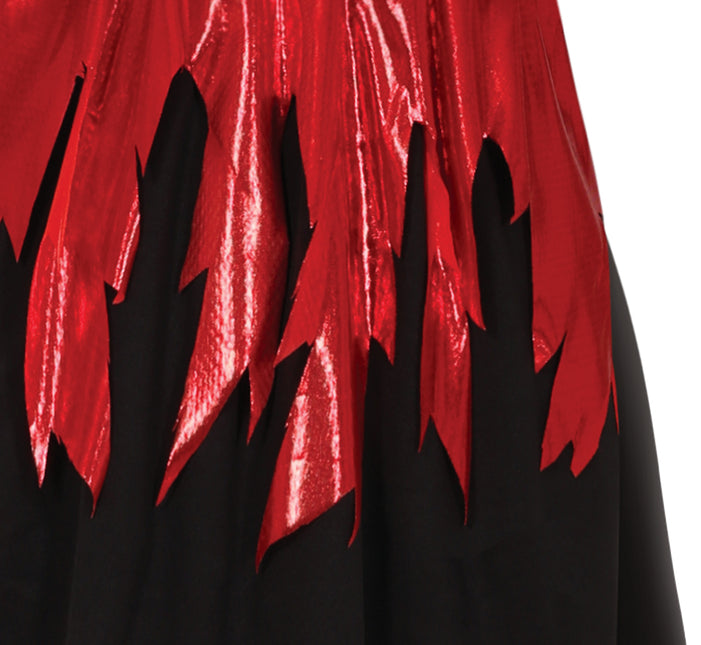 Vestido Halloween Negro Rojo Señoras Diablo