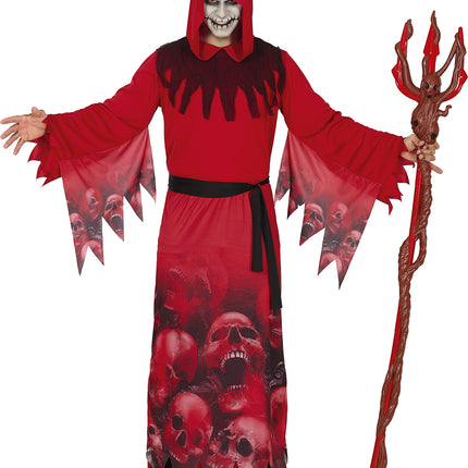 Disfraz de Halloween Rojo Reaper para Hombre