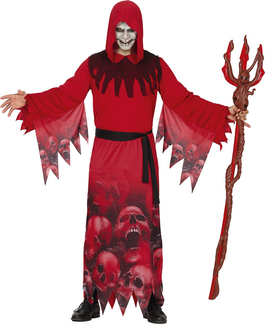 Disfraz de Halloween Rojo Reaper para Hombre