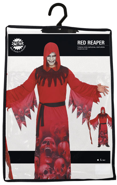 Disfraz de Halloween Rojo Reaper para Hombre