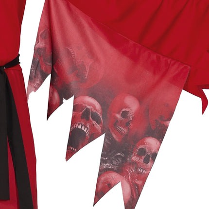 Disfraz de Halloween Rojo Reaper para Hombre