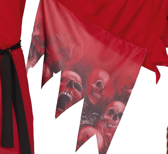 Disfraz de Halloween Rojo Reaper para Hombre