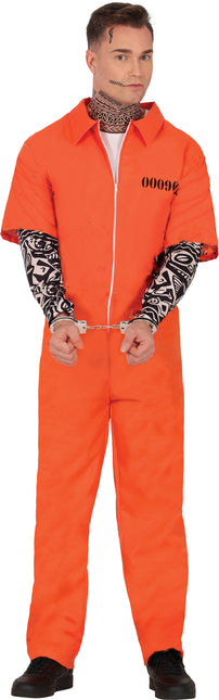 Disfraz Halloween Naranja Prisionero Hombre