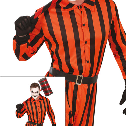 Mono de Halloween Prisionero Arlequín para hombre