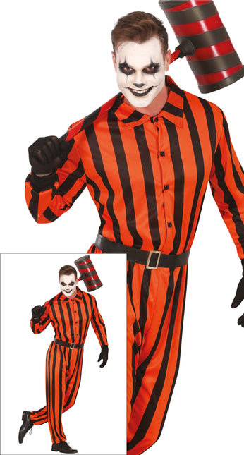 Mono de Halloween Prisionero Arlequín para hombre