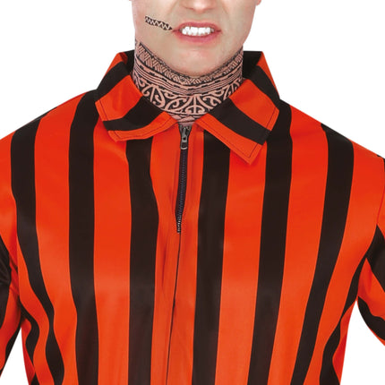 Mono de Halloween Prisionero Arlequín para hombre