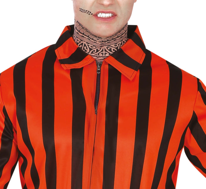Mono de Halloween Prisionero Arlequín para hombre