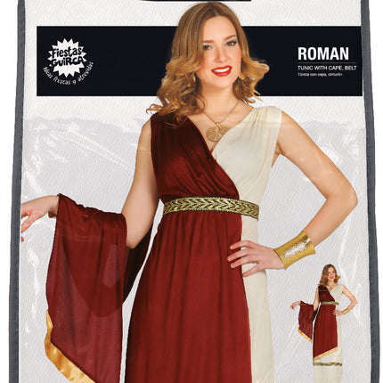 Vestido Romano Rojo Señoras