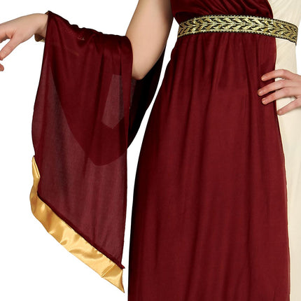 Vestido Romano Rojo Señoras