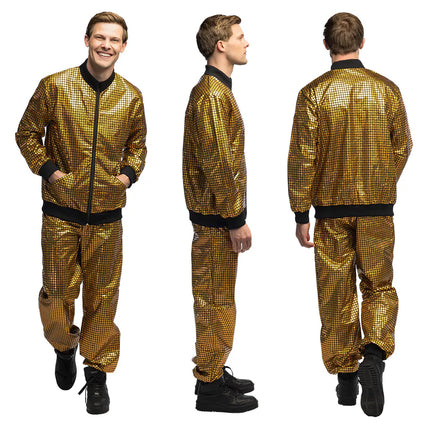 Chándal Disco Diamond Dude dorado