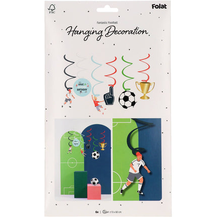 Fútbol Colgante Decoración 6pcs