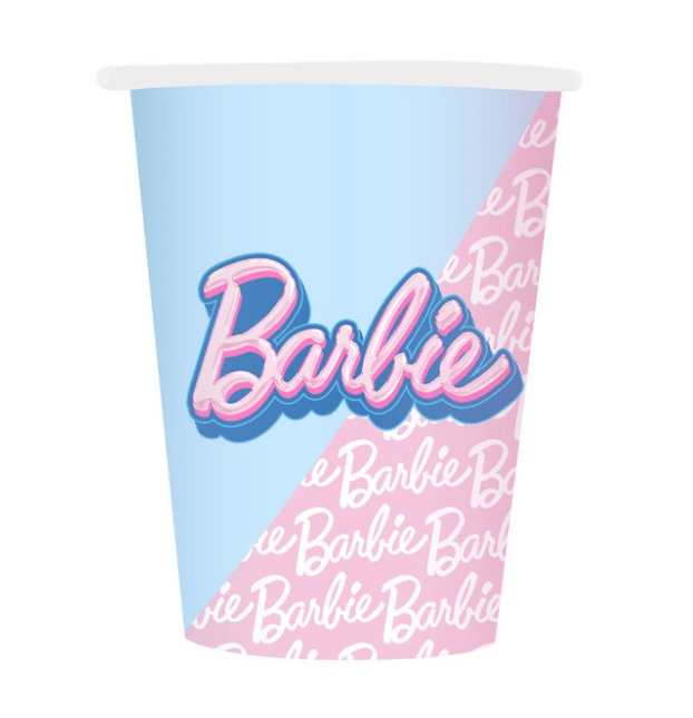 8 BARBIE 9OZ PPR CUP van Unique koop je bij Partywinkel
