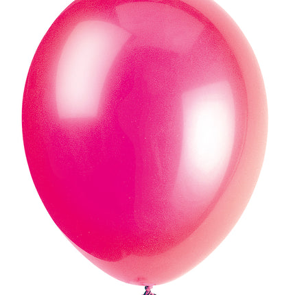 12" Globos de Látex Premium, 10ct - Fucsia