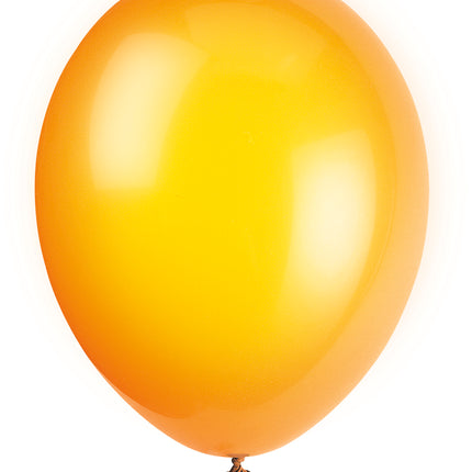 Globos Naranja Brillante 30cm 10pcs