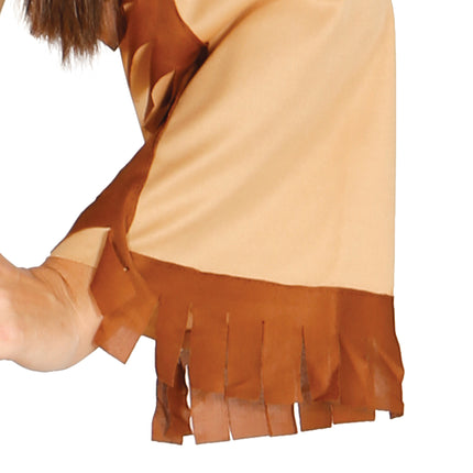 Vestido Indio Marrón Señoras 2 piezas