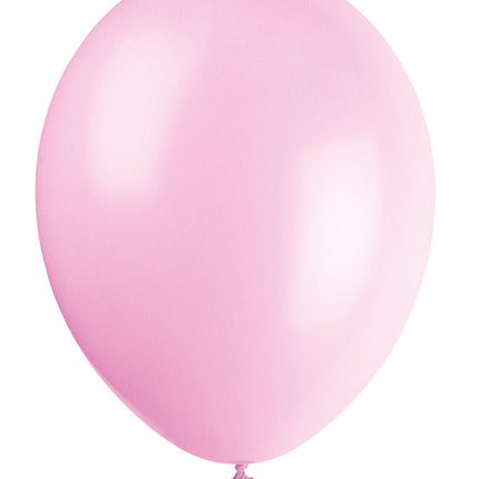 Globos Rosa Claro Látex Brillante 30cm 10pcs