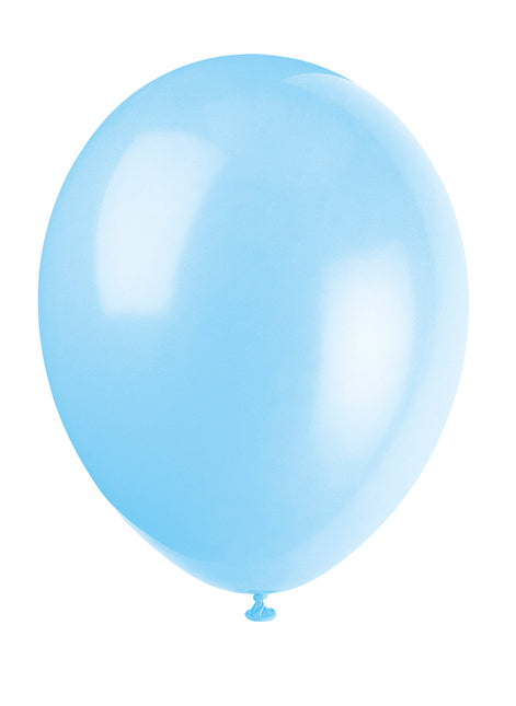 12" Globos de Látex Premium, 10ct - Azul Frío