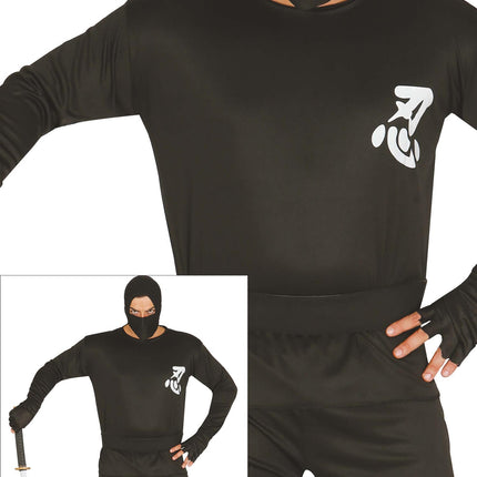Disfraz de Ninja Hombre Negro L