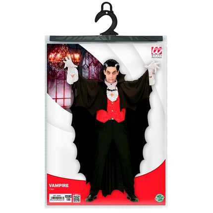Capa de Vampiro Negra 1,50 m