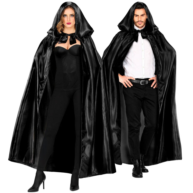Capa de Halloween Negra 1,52m