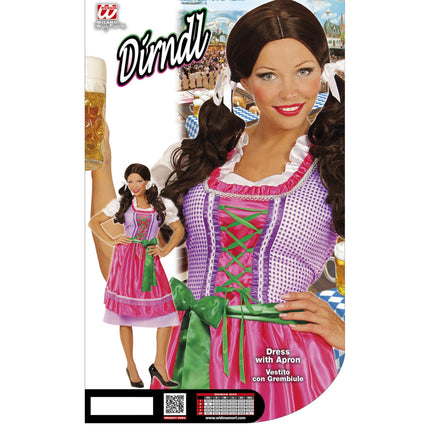 Vestido Dirndl Verde Rosa Oktoberfest Damas