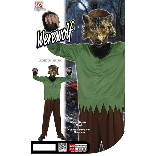 Disfraz de Lobo Verde Niño