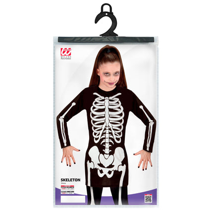 Mono Halloween Niña Esqueleto