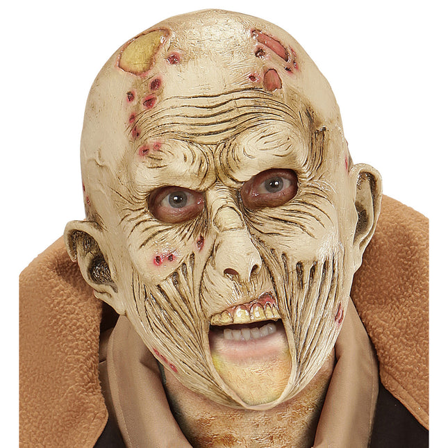 Máscara Halloween Zombie Boca Abierta