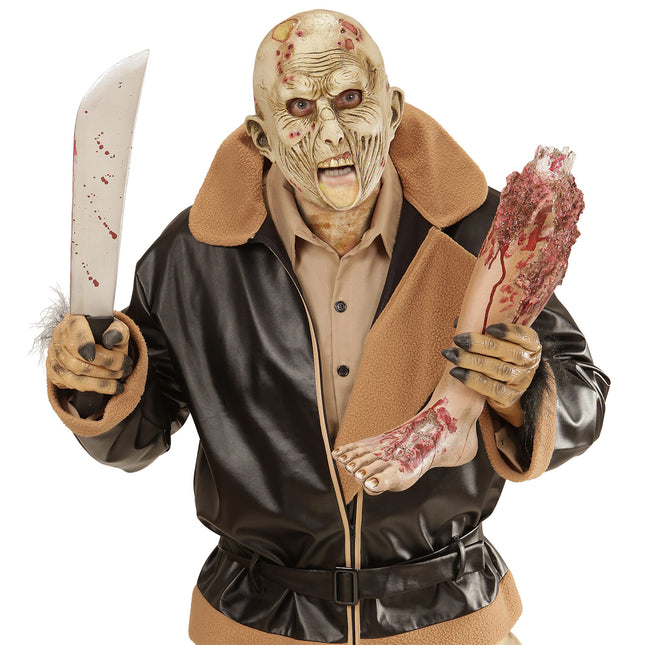 Máscara Halloween Zombie Boca Abierta
