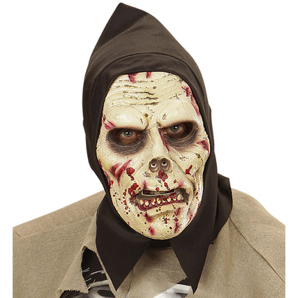 Máscara Halloween Esqueleto Sangre