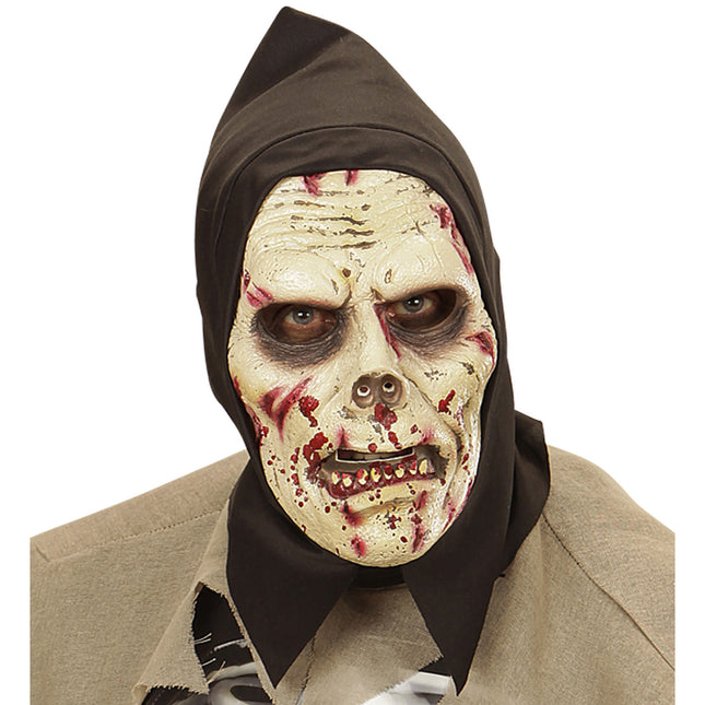 Máscara Halloween Esqueleto Sangre
