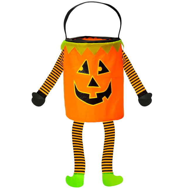 Bolsa de Halloween Calabaza con brazos y piernas