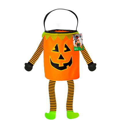 Bolsa de Halloween Calabaza con brazos y piernas