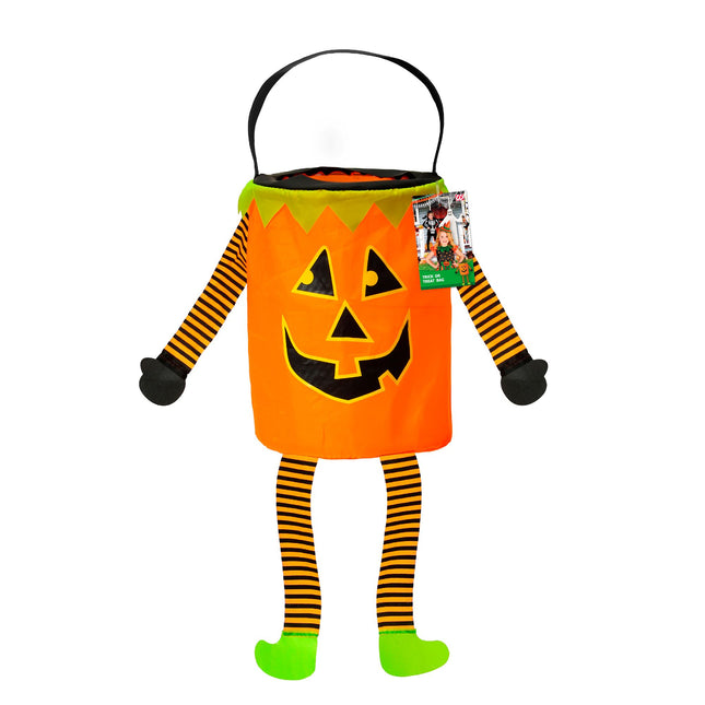 Bolsa de Halloween Calabaza con brazos y piernas