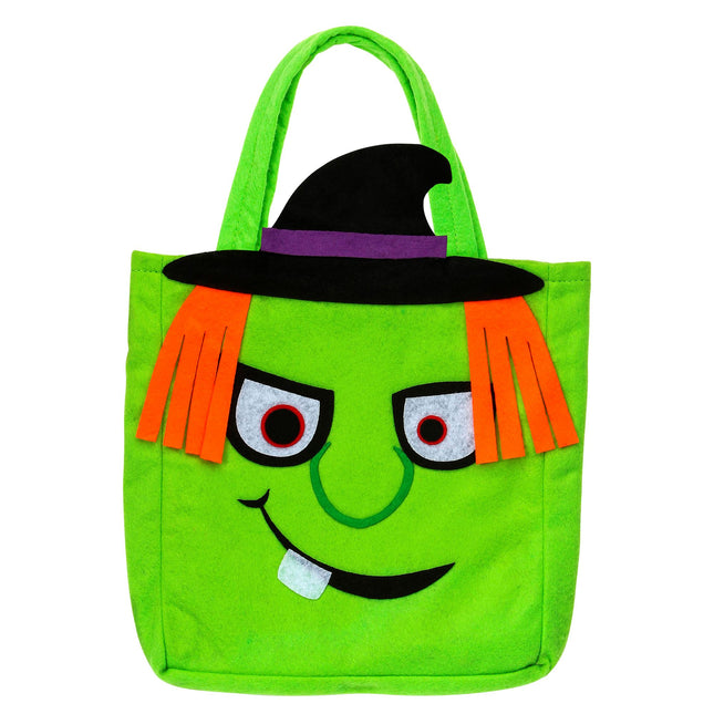 Bolsa de Halloween Bruja Verde