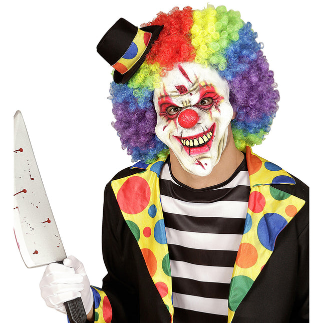 Máscara de Halloween Payaso Arco Iris