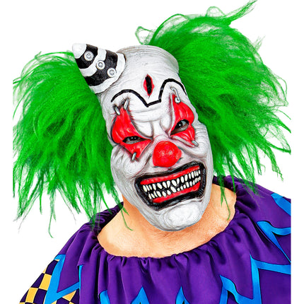 Máscara de Halloween Payaso Asesino con Pelo
