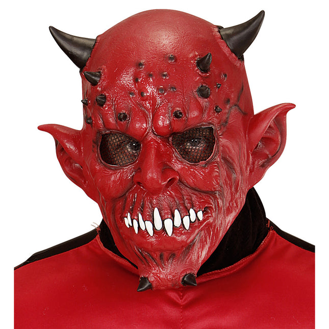 Máscara de Halloween Diablo con Cuerno