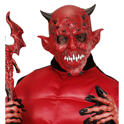 Máscara de Halloween Diablo con Cuerno