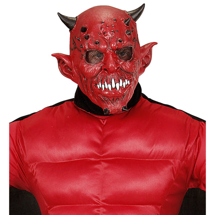 Máscara de Halloween Diablo con Cuerno