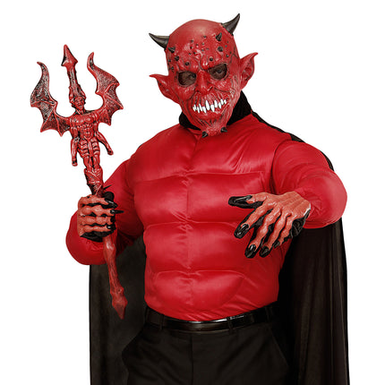 Máscara de Halloween Diablo con Cuerno