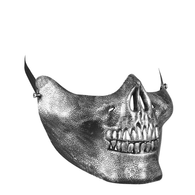 Boquilla Halloween Calavera Plateada
