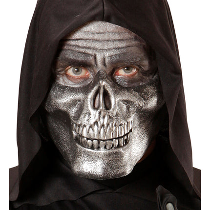 Boquilla Halloween Calavera Plateada