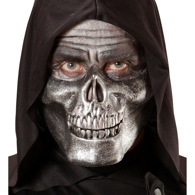 Boquilla Halloween Calavera Plateada