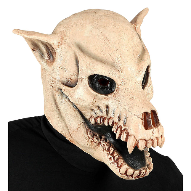 Máscara Halloween Perro Blanco