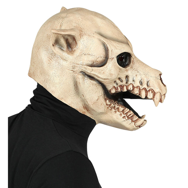 Máscara Halloween Perro Blanco