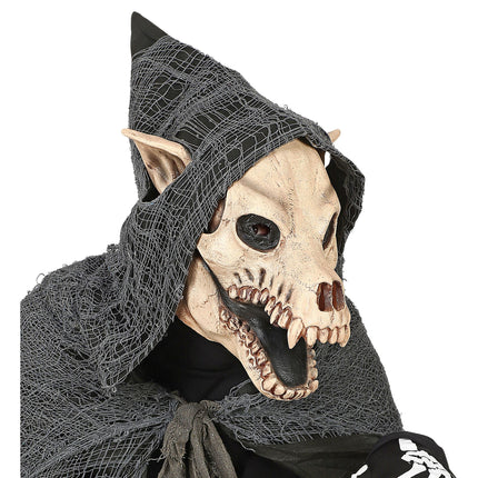 Máscara Halloween Perro Blanco