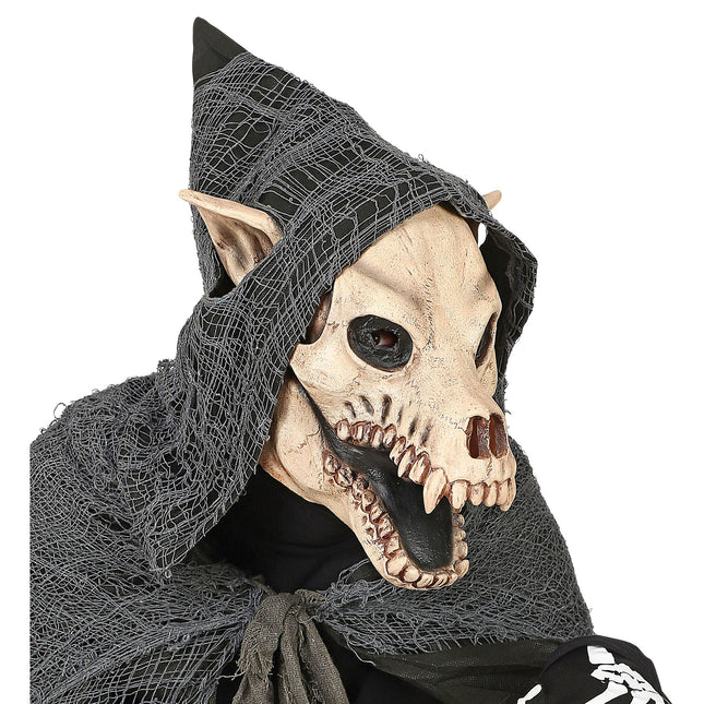 Máscara Halloween Perro Blanco