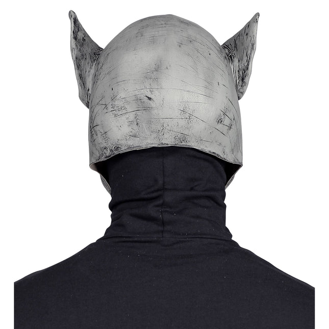 Máscara Halloween Terror Hombre Lobo Gris