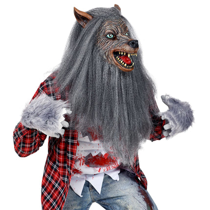 Máscara de Halloween Hombre Lobo con Vellón